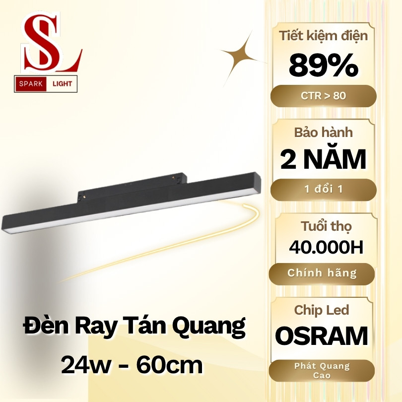 đèn tán quang 24w 60cm