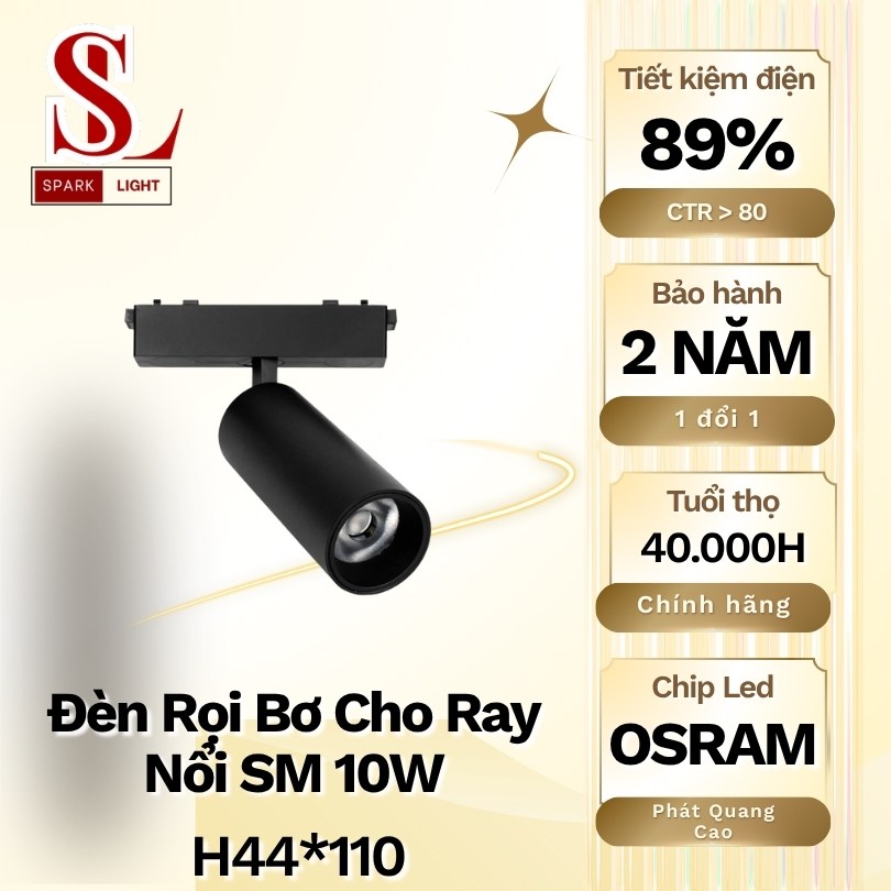 đèn rọi bơ ray nam châm siêu mỏng