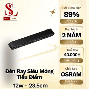 đèn tiêu điểm 12w siêu mỏng