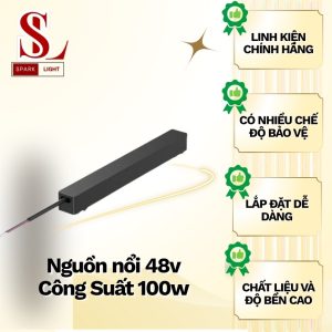 nguồn 100w ray nam châm siêu mỏng